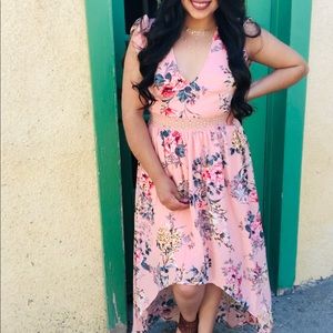 SALE‼️NEW‼️FLORAL HI LOW MAXI DRESS